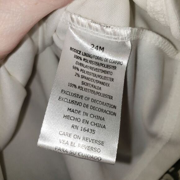 NANNETTE BABY IVORY WEDDING FORMAL DRESS SIZE 24 MONTHS - Picture 4 of 6